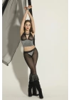 Bralet Pantolon Takım Siyah/Gümüş