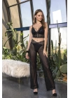 Bralet, Pantolon Ve String Takım Siyah