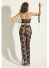 Fantezi Transparan Bralet, Pantolon Takım Siyah