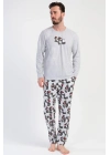 K312107 VİENETTA Erkek Uzun Kol Pijama Takım