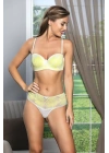 Straplez, Desteksiz Lotus Sütyen ve Boxer Takım Sarı