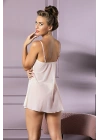 Transparan Mini Boy Babydoll ve String Takım Somon