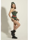 Yıldız Detaylı Şapkalı Fantezi Babydoll Kostüm