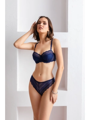 Balenli Sütyen Külot Takım Lacivet