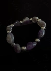 Ametist Doğal Taşlı Bileklik -Karma Serisi
