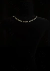Figaro Model Choker Çelik Zincir Kolye -Choker Serisi