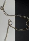 İki Zincirli Gold-Silver Çelik Kolye | Sevgili Takı Koleksiyonu