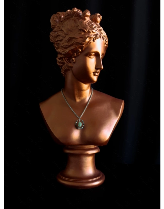 Akik ve Aventurin Doğal Taşlı Çelik Kolye | Karma Serisi