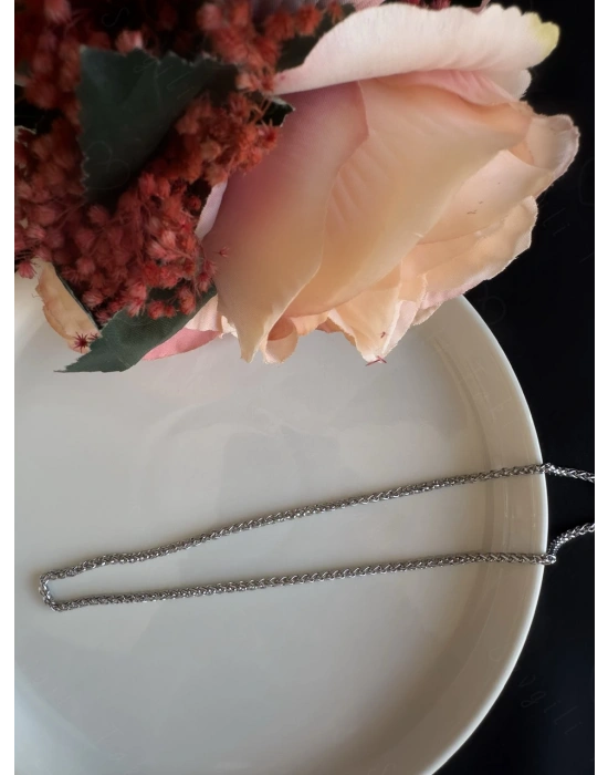 Burgu Halat Model Çelik Zincir Kolye | Kuzey Serisi