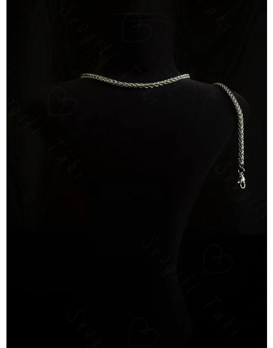 Burgu Model Çelik Zincir Çocuk Bileklik -Karma Serisi