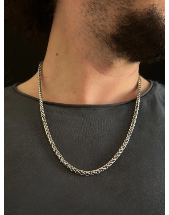 Burgu Model Çelik Zincir Kolye | Sirius Serisi