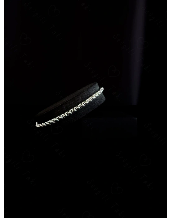 Köşeli Çelik Zincir Bileklik | Kuzey Serisi