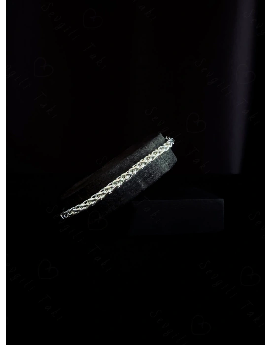 Burgu Model Çelik Zincir Bileklik | Sirius Serisi