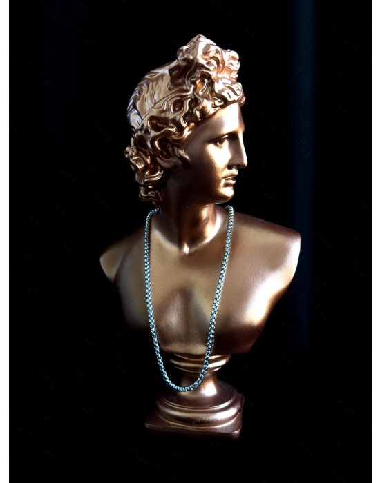 Köşeli Çelik Zincir Kolye | Kuzey Serisi