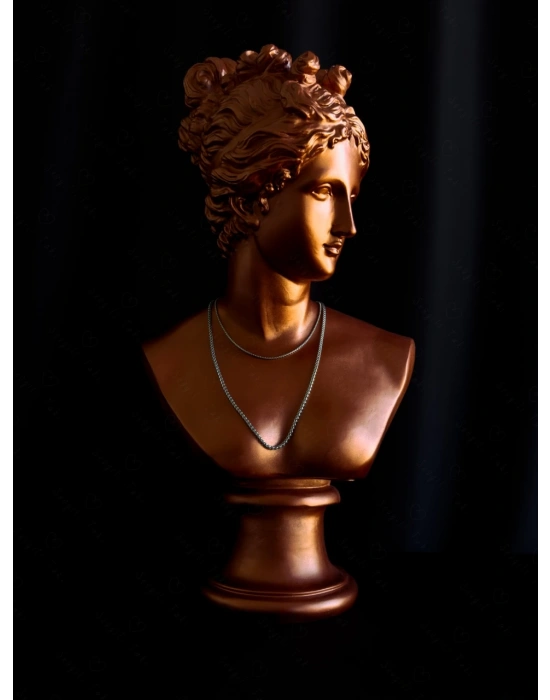 İki Zincirli Çelik Kolye | Nazar Serisi