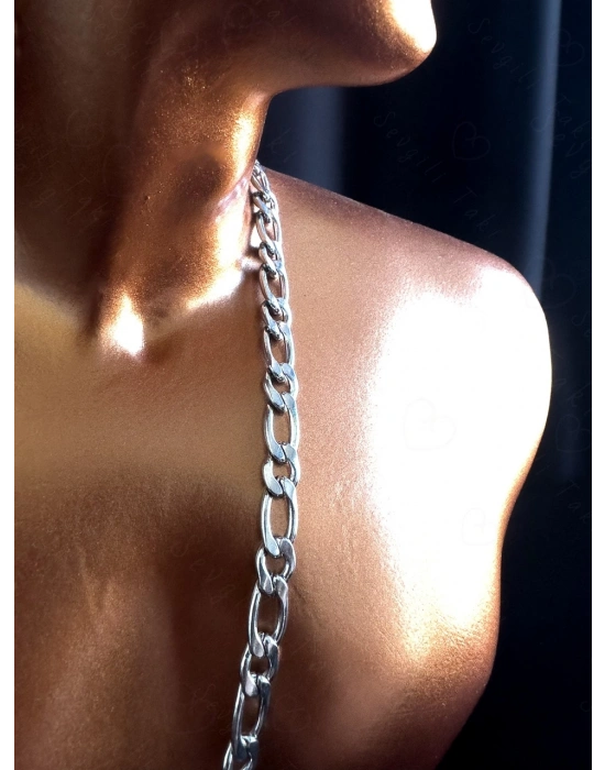 Figaro Model Çelik Zincir Kolye | Ok Serisi