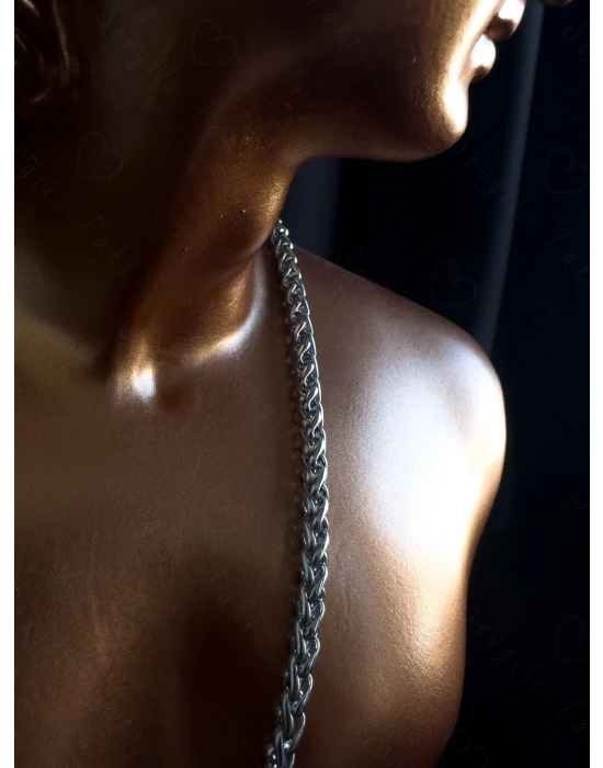 Burgu Model Çelik Zincir Kolye | Sirius Serisi