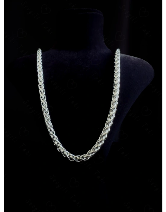 Burgu Model Çelik Zincir Kolye | Sirius Serisi