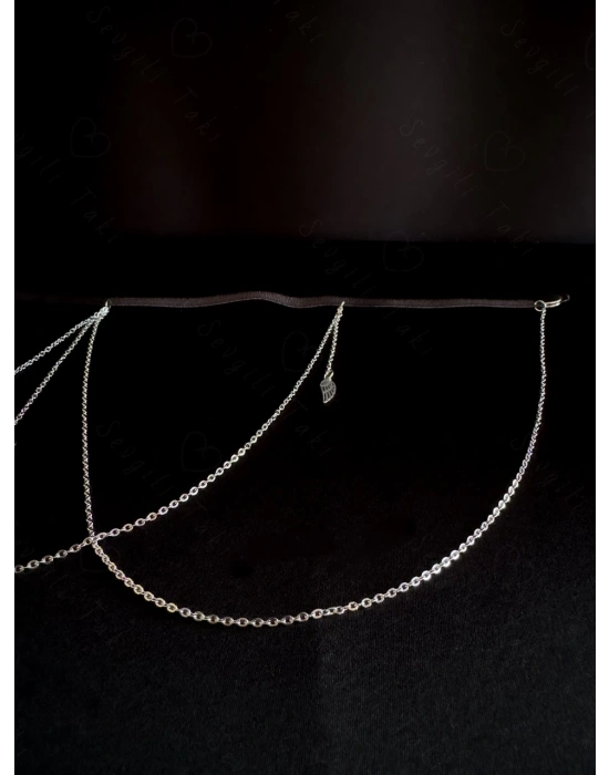 Çelik Zincir Bacak Takısı -Love Serisi