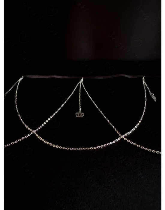 Çelik Zincir Bacak Takısı -Love Serisi