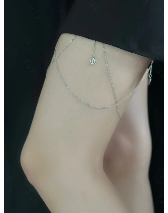 Çelik Zincir Bacak Takısı -Love Serisi