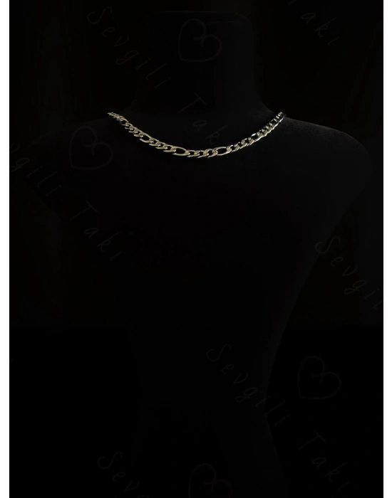 Figaro Model Choker Çelik Zincir Kolye -Choker Serisi