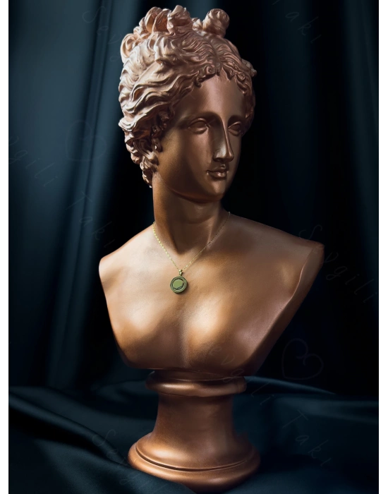 Dönen Charmlı Paperclip(Ataş) Çelik Zincir Kolye | Tropika Serisi