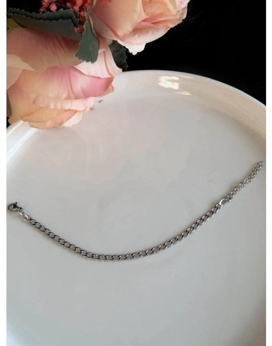 Düz Zincir Çocuk Çelik Bileklik | Miracle Serisi