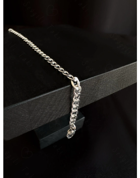 Düz Zincir Çocuk Çelik Bileklik | Miracle Serisi