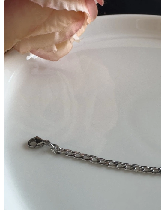 Düz Zincir Çocuk Çelik Bileklik | Miracle Serisi