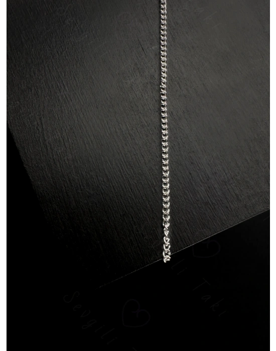 Düz Zincir Model Çelik Zincir Kolye | Vera Serisi