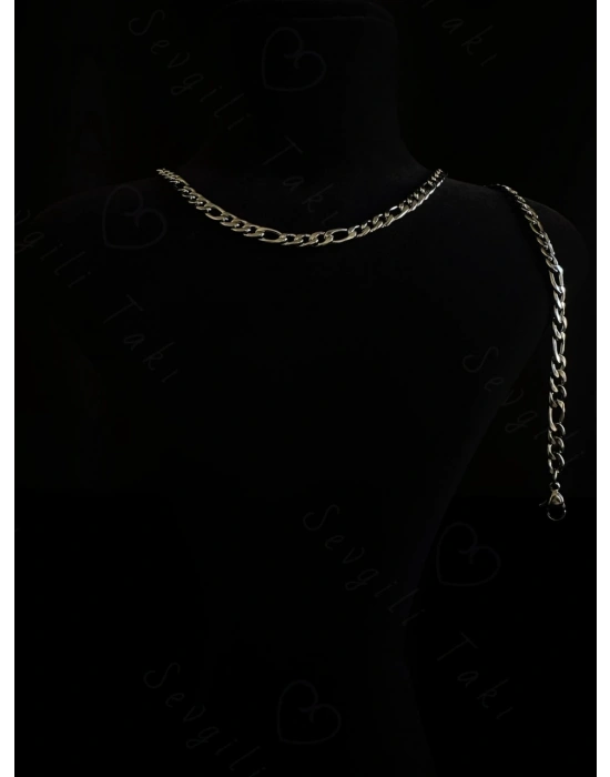 Figaro Model Çelik Zincir Çocuk Bileklik -Ok Serisi