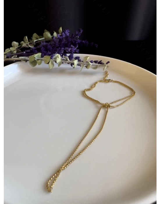 Gold Zincirli Çelik Şahmeran | Love Serisi