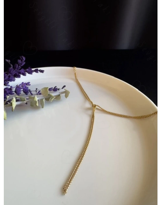 Gold Zincirli Çelik Şahmeran | Love Serisi