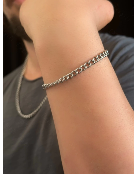 Gurmet Model Çelik Zincir Bileklik | Zemheri Serisi