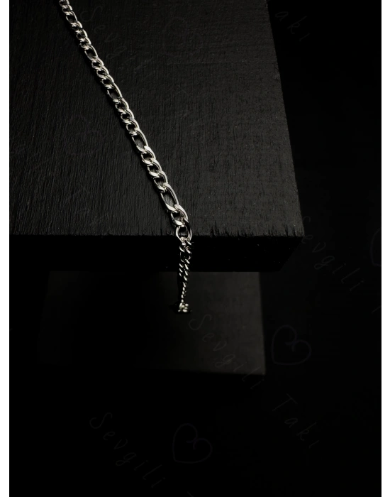 İnce Figaro Model Çelik Zincir Çocuk Bileklik | Vega Serisi