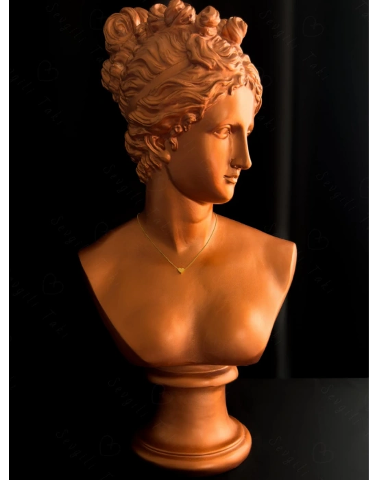 Kalp Charmlı Gold Çelik Kolye | Glorious Serisi