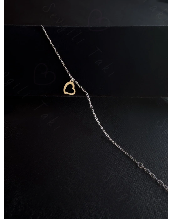 Kalp Figürlü Çocuk Kolye ve Bileklik Takımı | Karma Serisi 