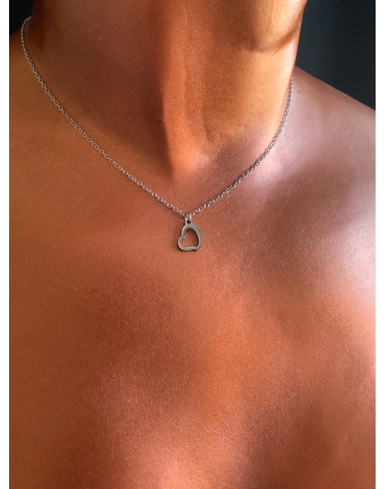 Kalp Figürlü Çocuk Kolye ve Bileklik Takımı | Karma Serisi 