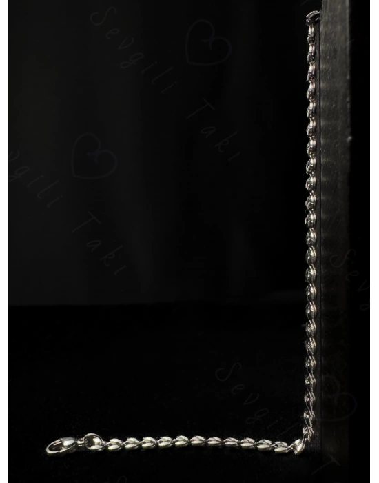 Balıksırtı / Kılçık Model Çelik Zincir Halhal | Deniz Serisi