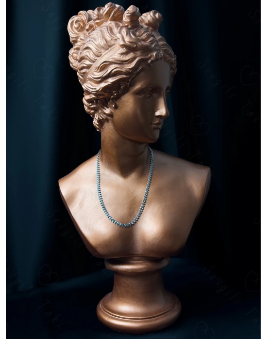 Balıksırtı / Kılçık Model Çelik Zincir Kolye | Mavi Serisi