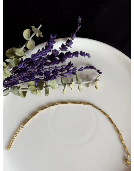 Melon Model Gold Çelik Bileklik | 1+ Serisi