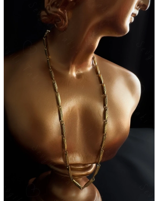 Melon Model Gold Çelik Kolye | 1+ Serisi