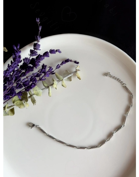 Melon Model Silver Çelik Bileklik | 1+ Serisi