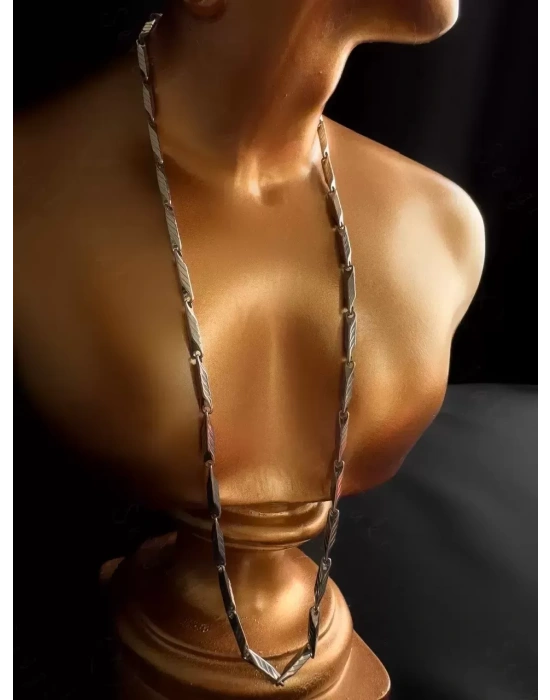 Melon Model Silver Çelik Kolye | 1+ Serisi