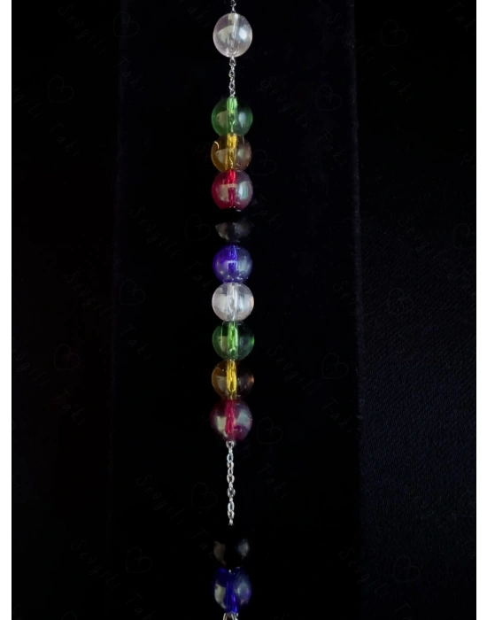 Obsidyen Doğal Taşlı Çelik Bileklik | Koruma Serisi