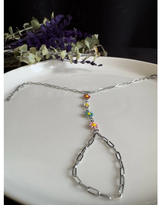 Papatyalı Paperclip Zincir Çelik Şahmeran | Yaz Serisi