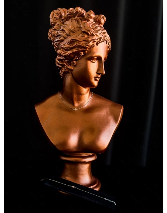 Pembe Papatya Charmlı Çelik Kolye ve Bileklik Takımı | Karma Serisi