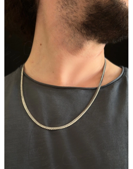 Snake Model Çelik Zincir Kolye | Ida Serisi