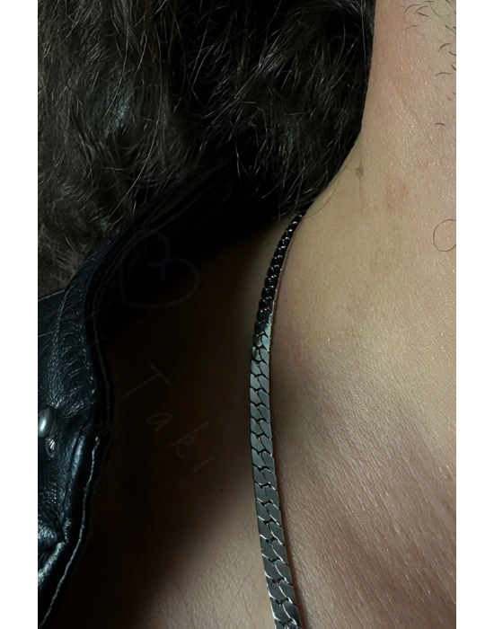 Snake Zincir Model Çelik Zincir Kolye Bileklik Seti | Vega Serisi